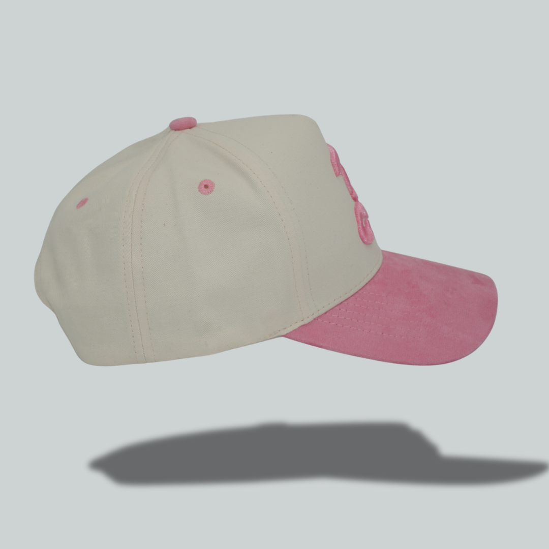 Two- Tone Pink "B" Hat