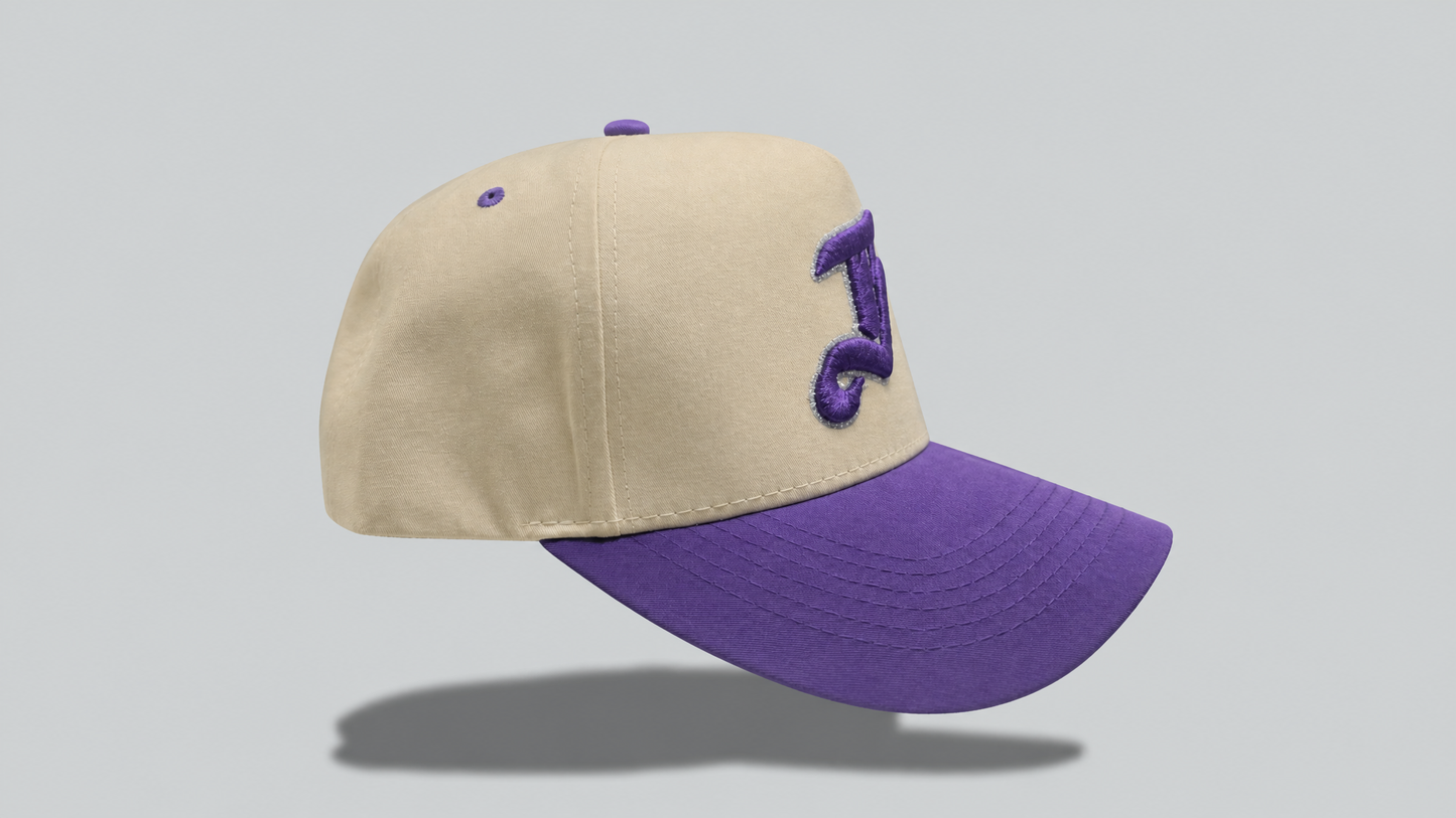 Limited Si Sabe Hat Cream With Purple B