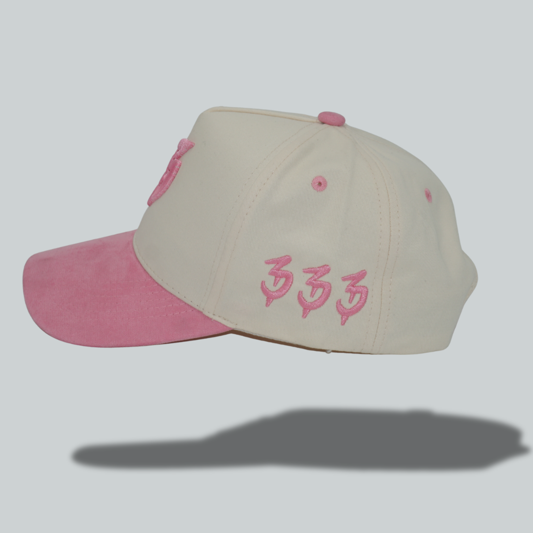 Two- Tone Pink "B" Hat