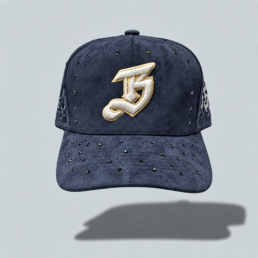 Navy Jeweled Hat 2.0