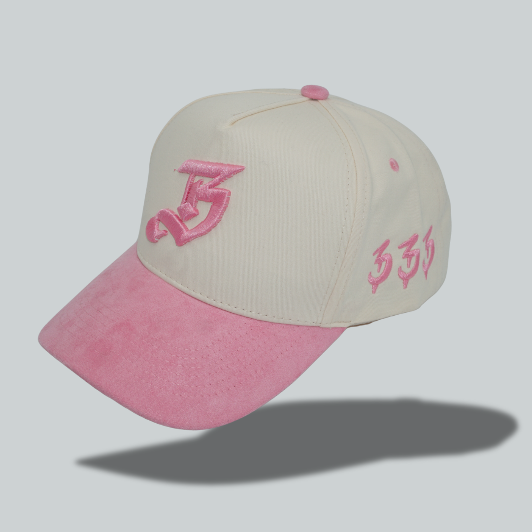 Two- Tone Pink "B" Hat
