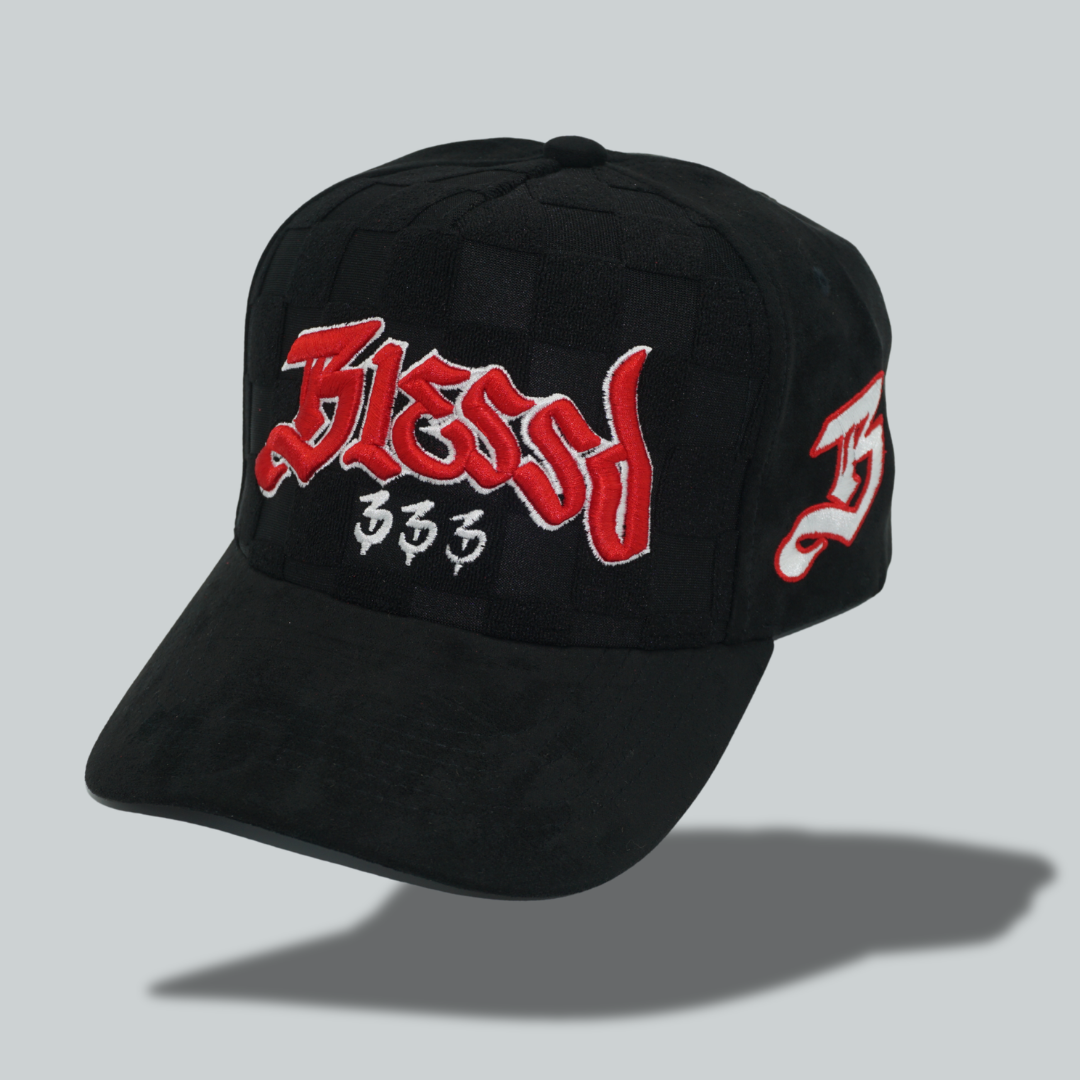 Checkered "Blessd" Hat