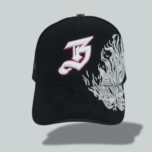 Chrome Flame "B" Hat