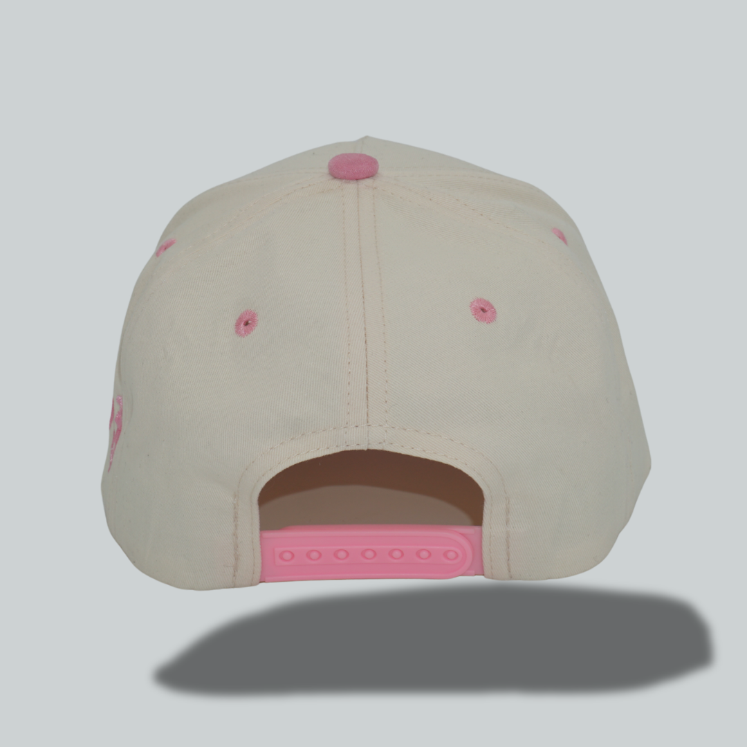 Two- Tone Pink "B" Hat