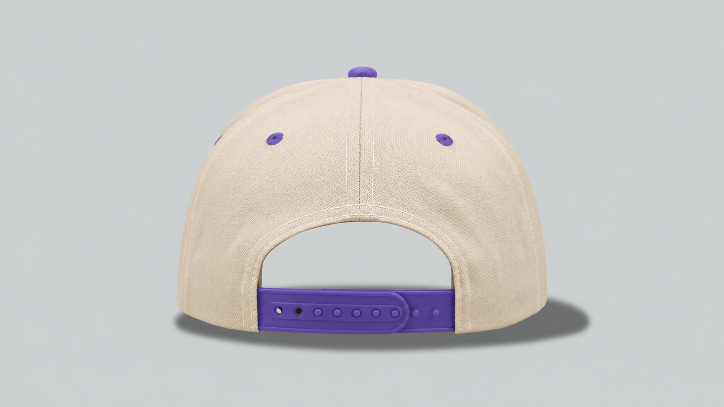 Limited Si Sabe Hat Cream With Purple B