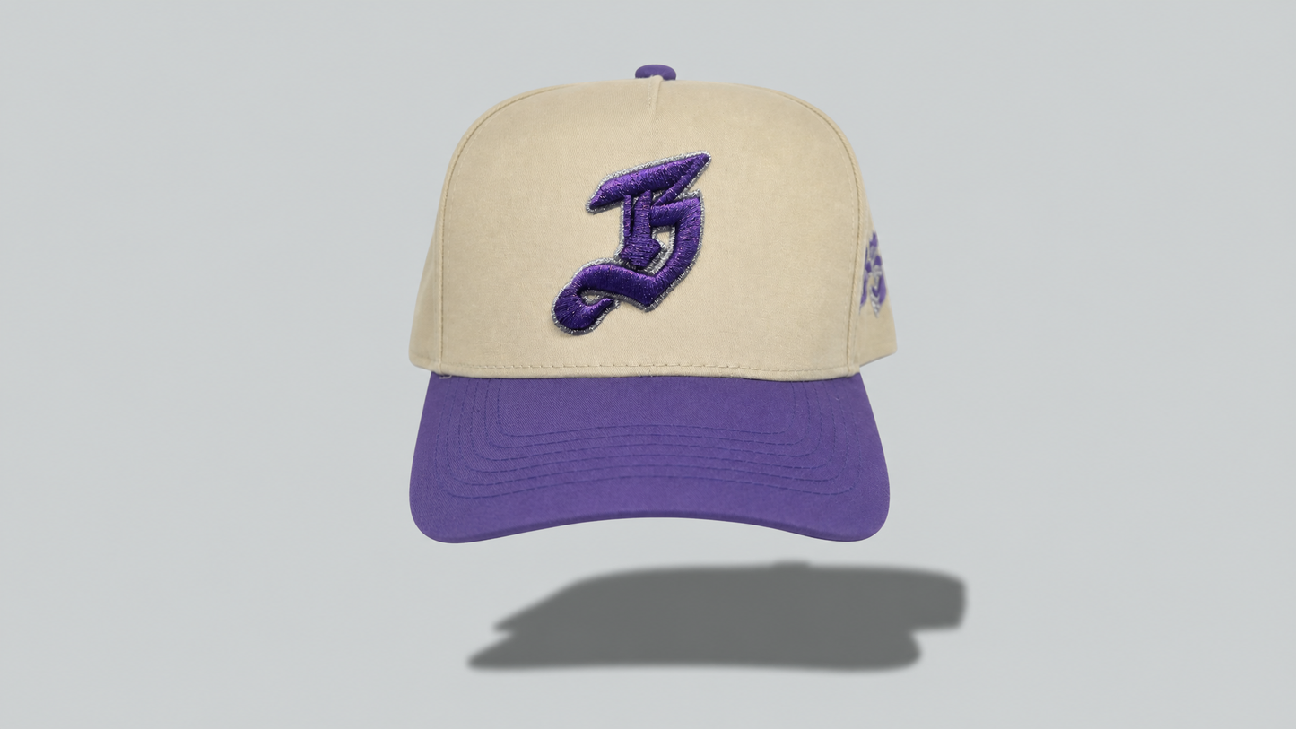 Limited Si Sabe Hat Cream With Purple B