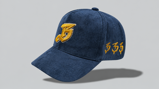 Nueva York Hat Navy Blue With Gold B