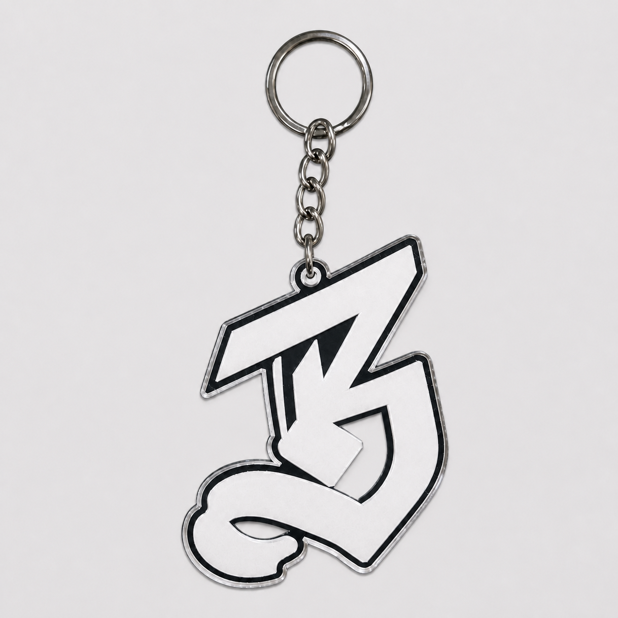 B Transparent Key Chian