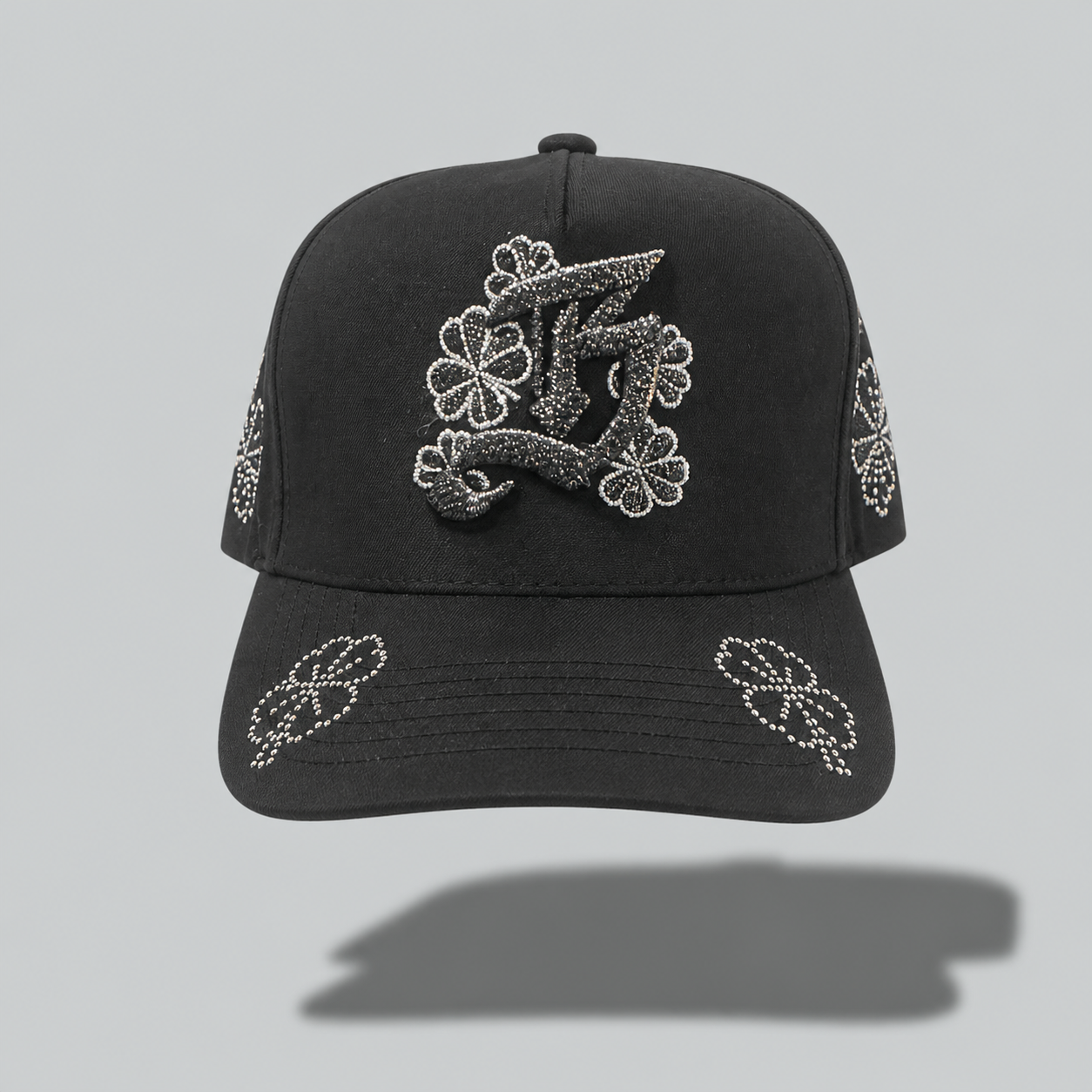 Clover Jeweled With Black Metallic B