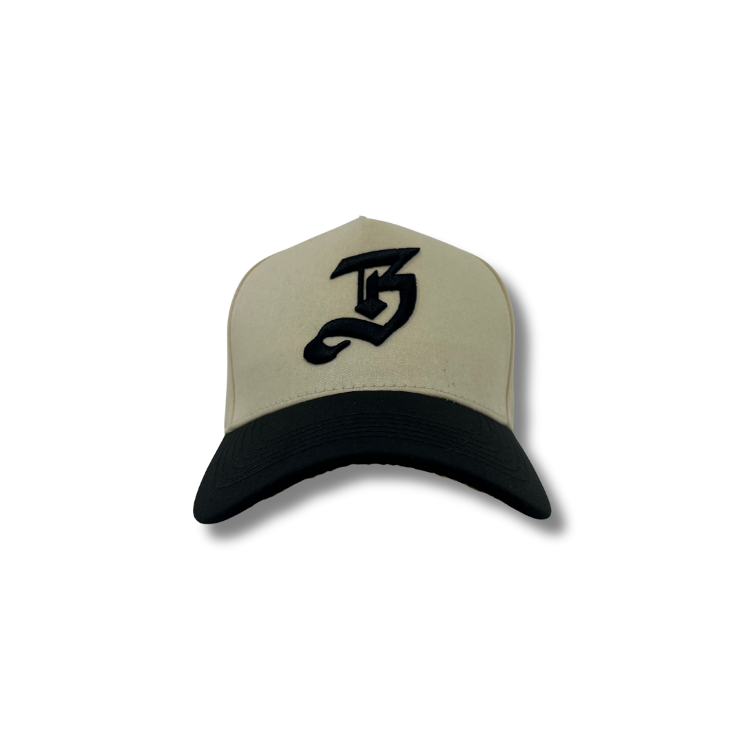 Beige "B" Hat