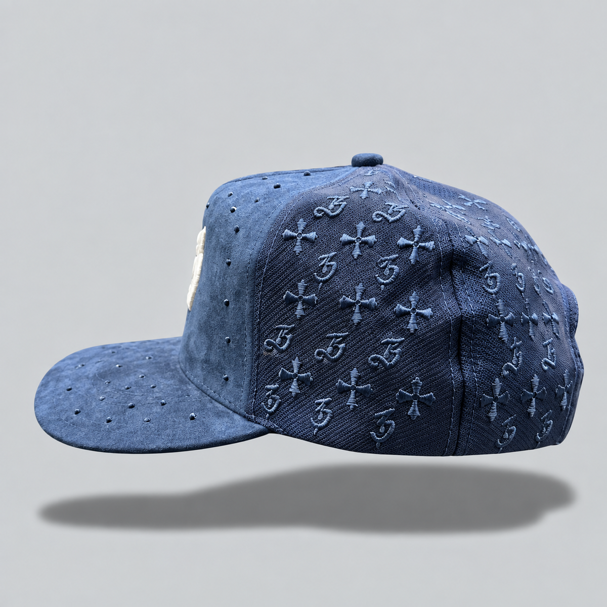 Navy Jeweled Hat 2.0