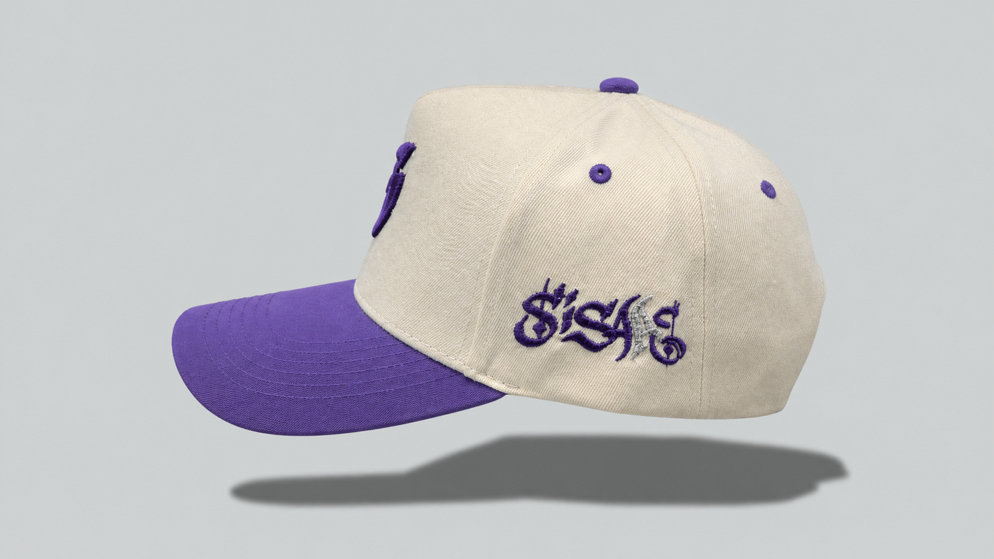 Limited Si Sabe Hat Cream With Purple B