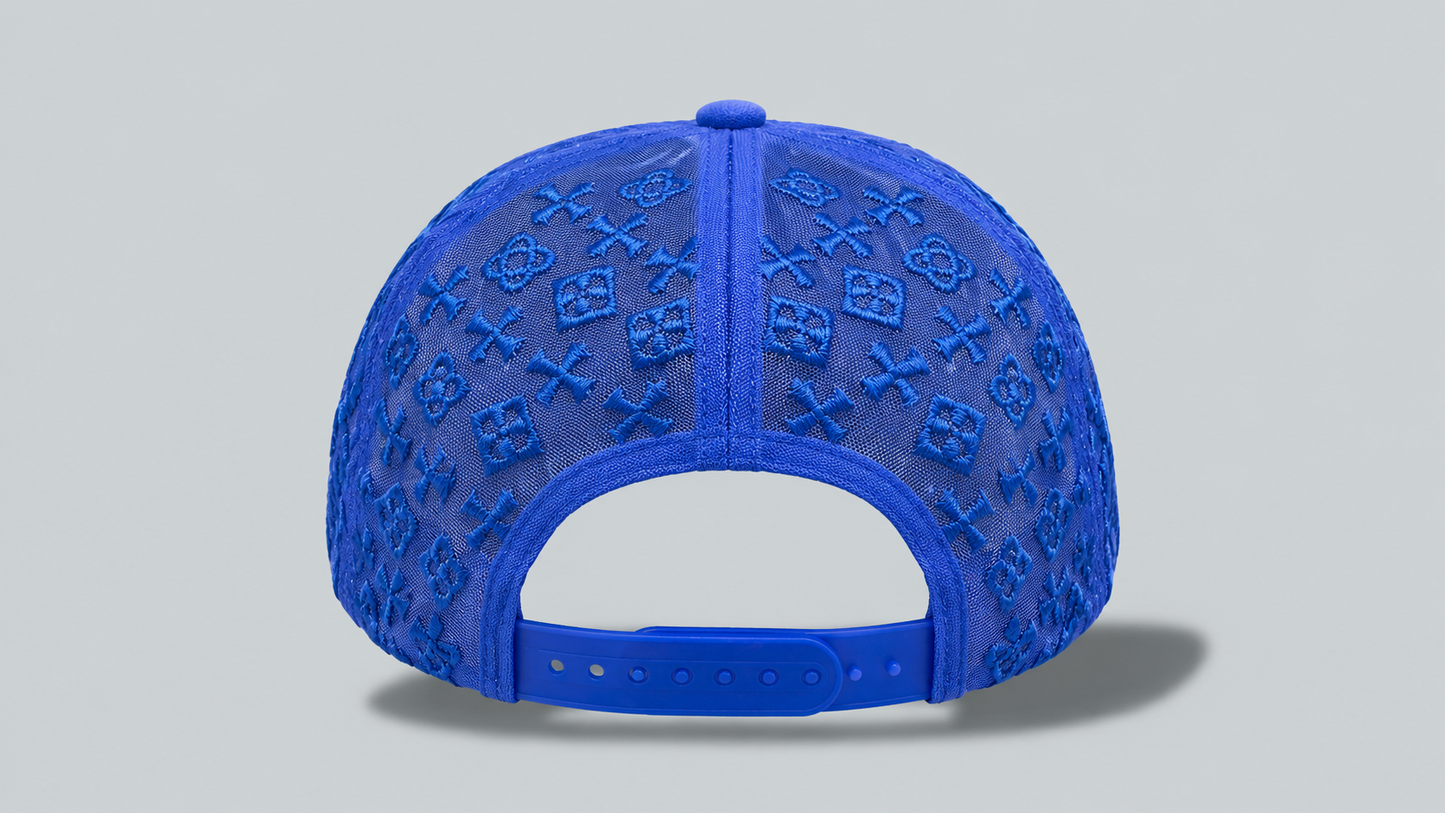 Blue Jeweled "B" Hat