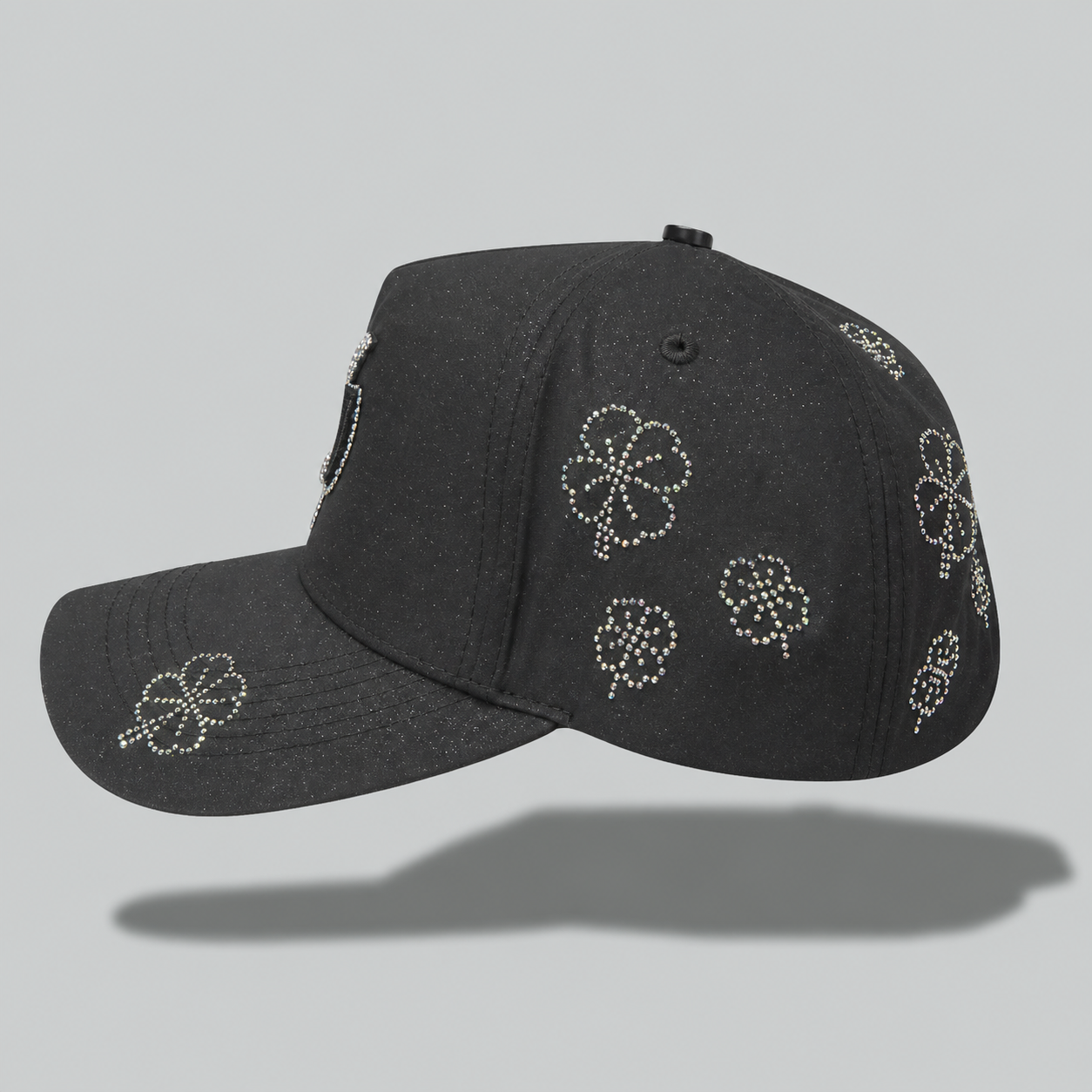 Clover Jeweled With Black Metallic B
